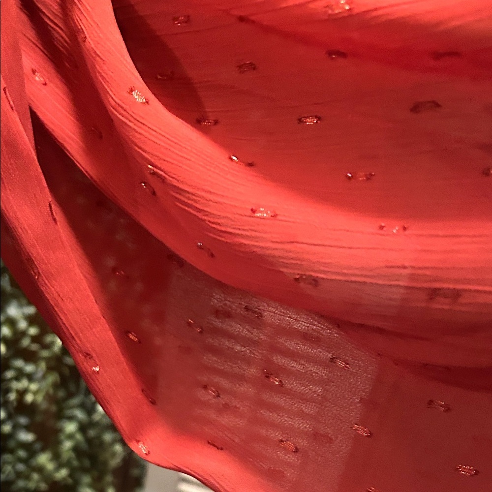 EXPRESS Rust Ruched Women's Top - Picture 2 of 4